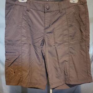 Columbia Brown Cargo Shorts Relaxed Fit Lightweight In Sizrle 6